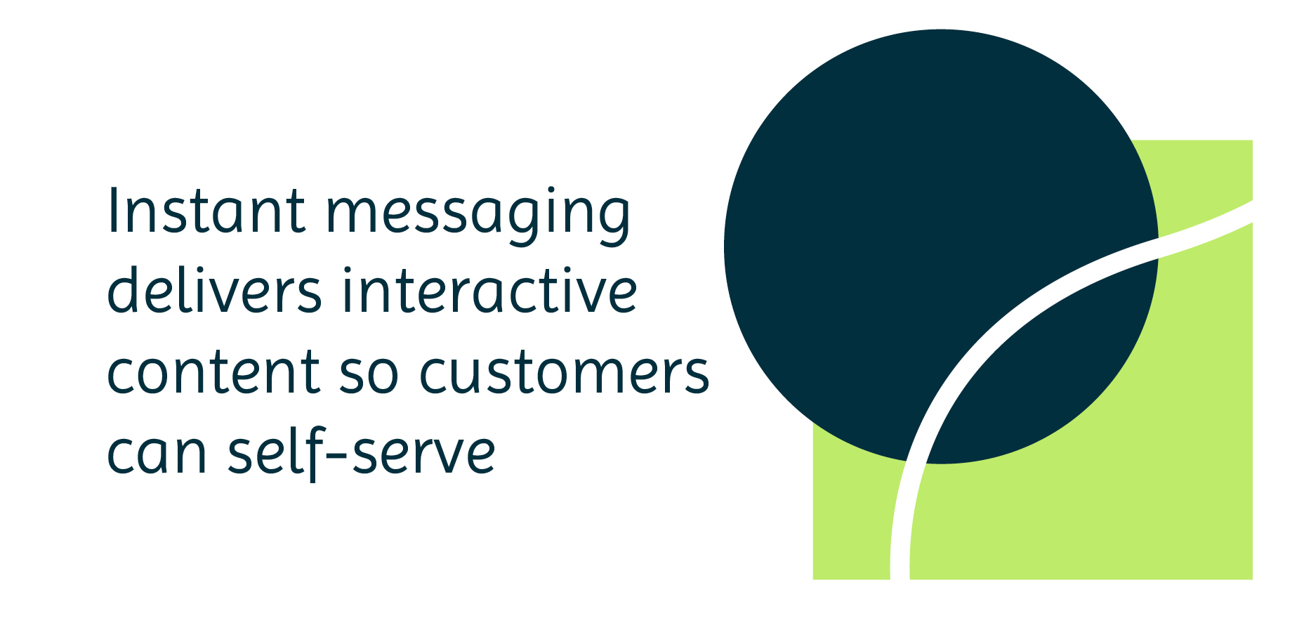 Instant messaging delivers interactive content so customers can self-serve
